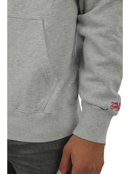 Felpa MC2 con Cappuccio Vacanze di Natale Grigio Chiaro